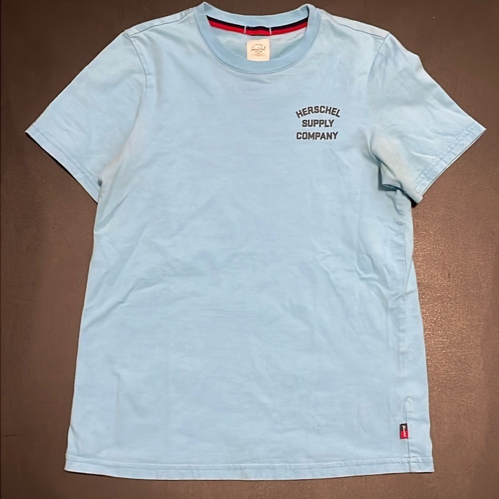 EC Herschel Supply Company Blue Cotton T-Shirt - Size XS